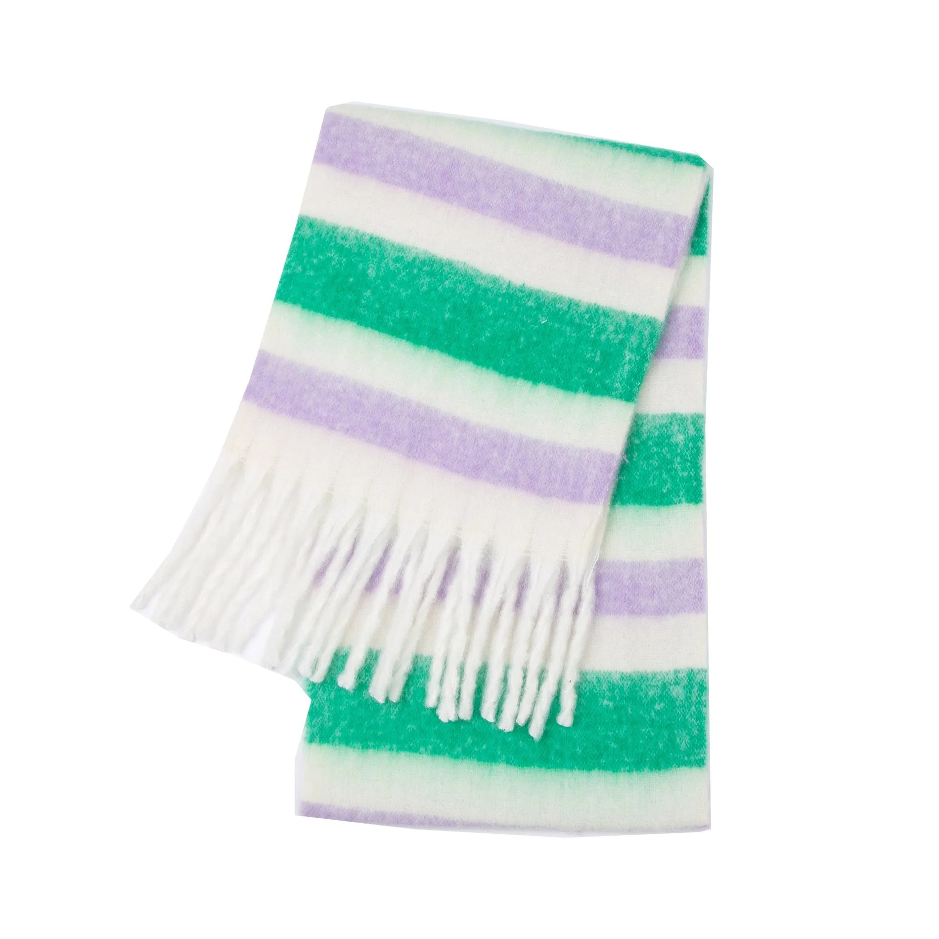 Wholesale Price Luxury Cashmere Blended Bright Colorful Women Blanket Scarf Winter