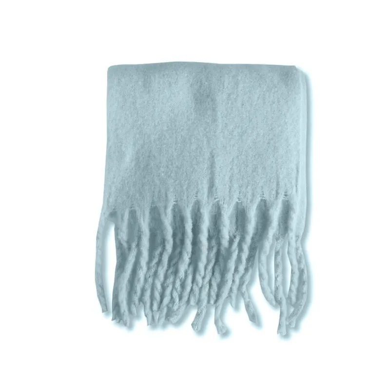 Wholesale Price Luxury Cashmere Blended Bright Colorful Women Blanket Scarf Winter