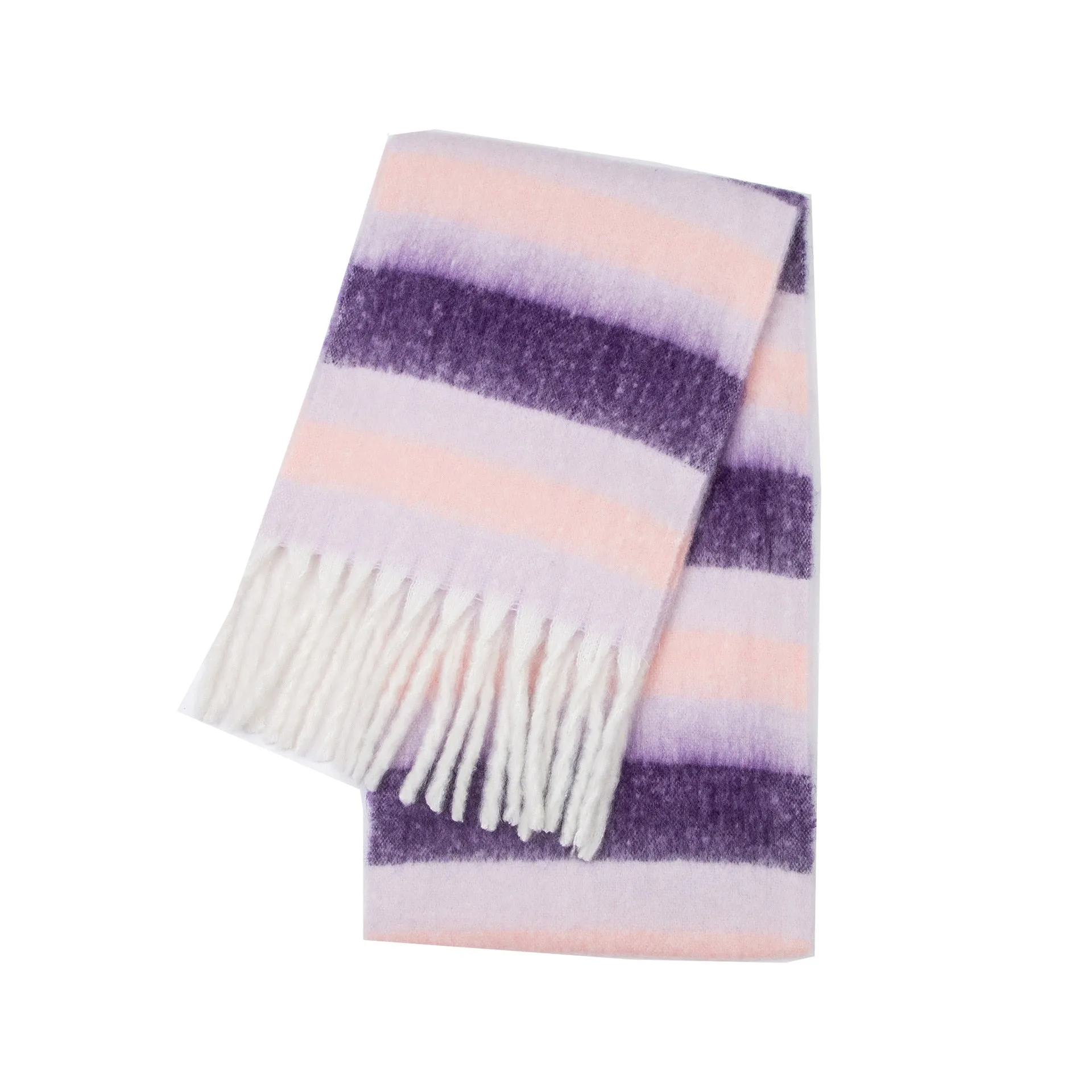 Wholesale Price Luxury Cashmere Blended Bright Colorful Women Blanket Scarf Winter