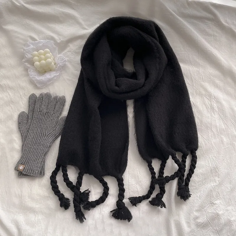 Wholesale Price Luxury Cashmere Blended Bright Colorful Women Blanket Scarf Winter