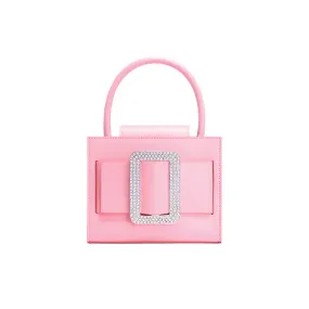 Women's Cowhide Leather Handbag With Magnetic Buckle