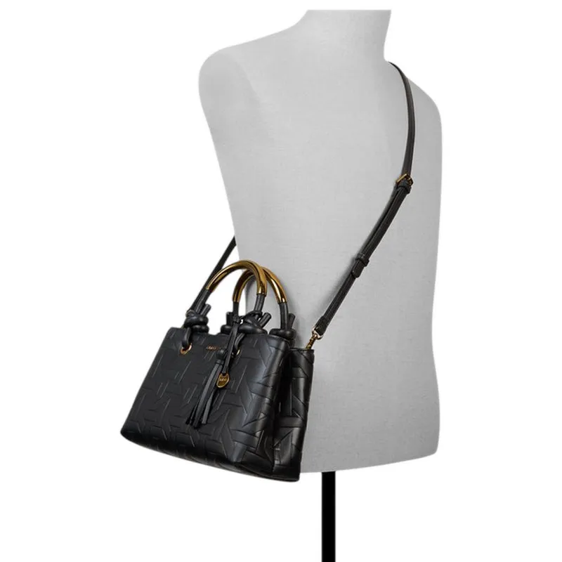 YERIN SATCHEL - BLACK OVERFLOW